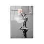 Wallity Cuadro Decorativo de Vidrio Templado Banksy 45 x 65 cm